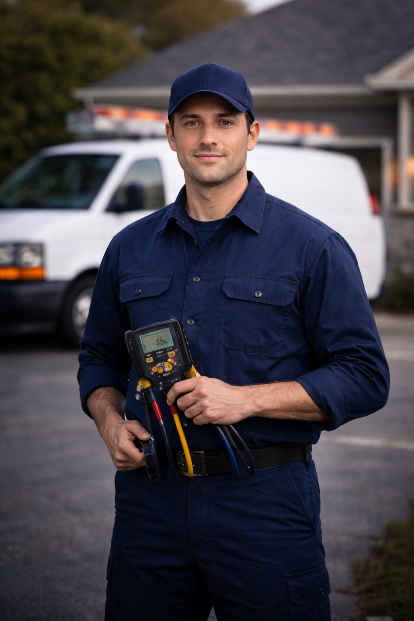 Licensed HVAC technician ready for service in [City]